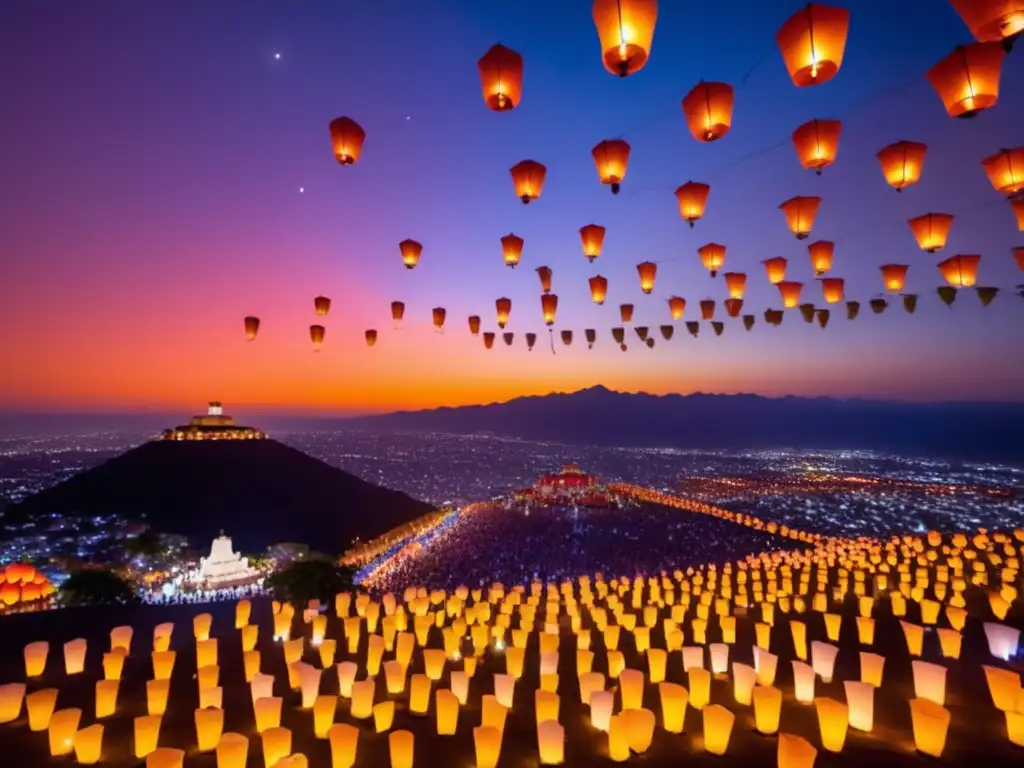 Festival de los Farolitos: Escena mágica de colores etéreos, luces y tradiciones - Festivales subculturales tradicionales