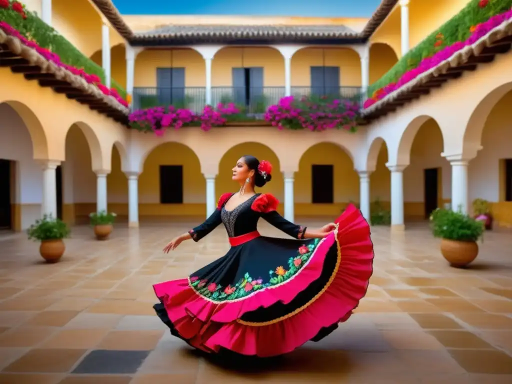 Festival de Flores Tradicionales en Córdoba, España: Danza flamenca, flores vibrantes y arquitectura encantadora