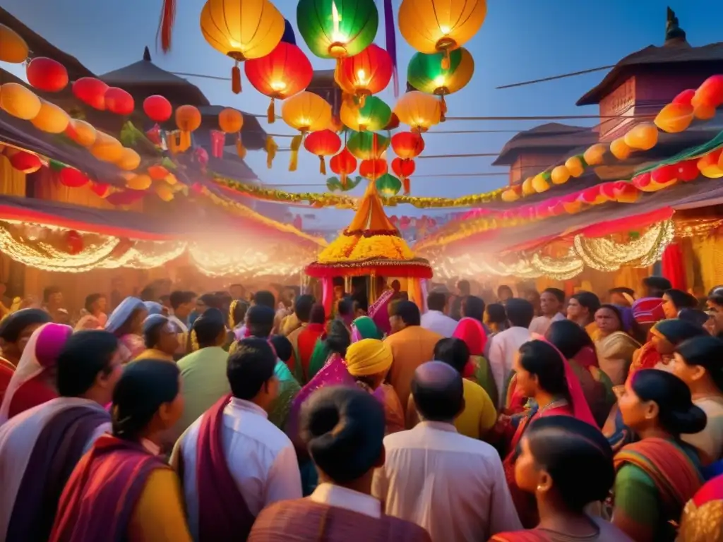 Fotografía de festivales tradicionales: tecnología y vibrante ambiente capturados con precisión