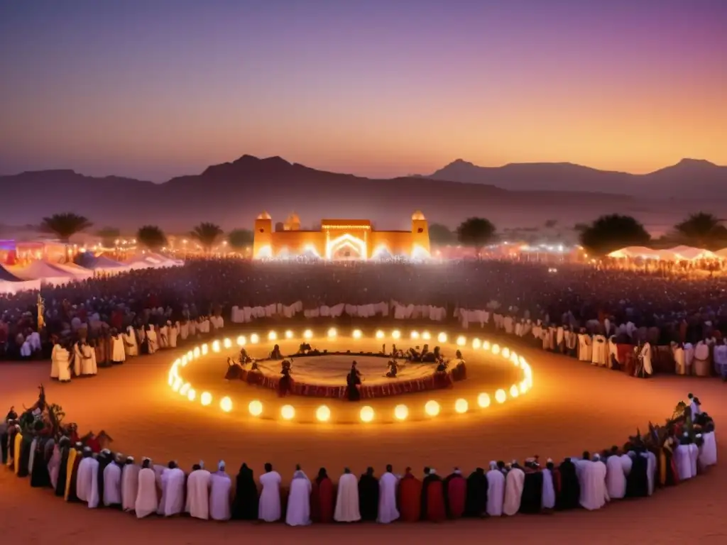 Escena mágica en el Festival de Música Gnawa en Marruecos