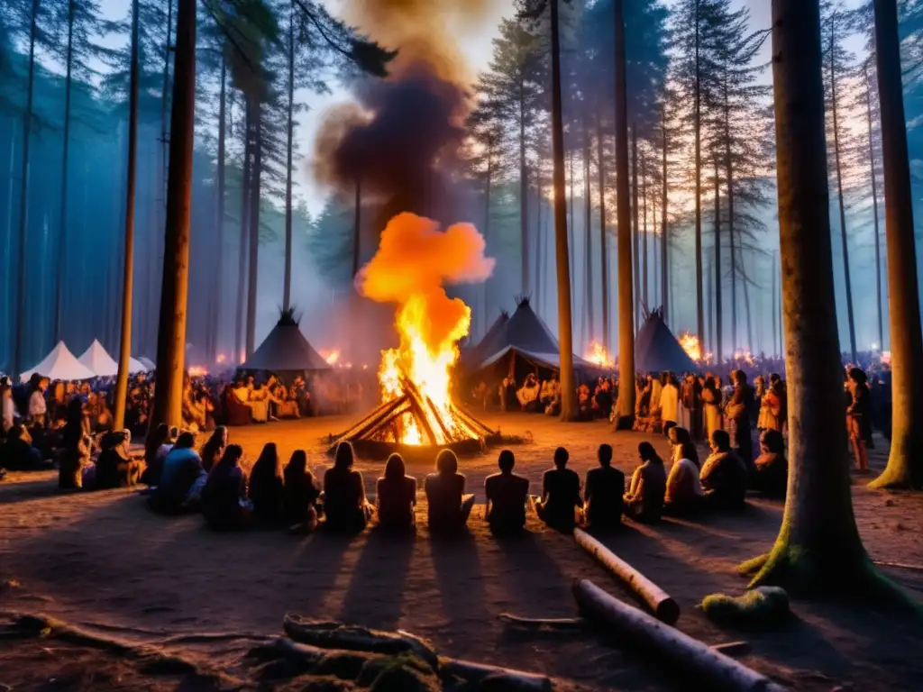 Festivales subculturales oscuros del mundo en un bosque encantado