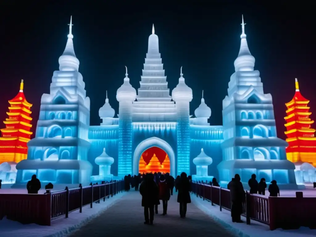 Festival del Hielo Harbin: Esculturas de hielo y luz en un paisaje congelado lleno de magia y maravilla