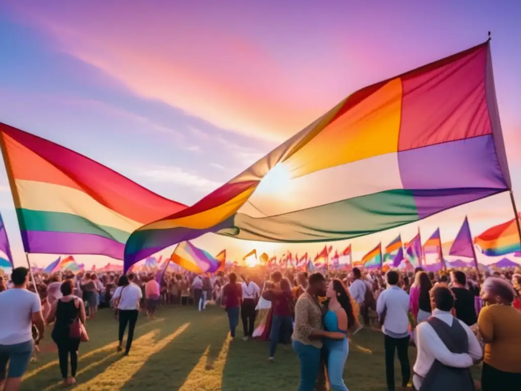 Festival LGBTQ+ inclusivo, comunidad vibrante y diversa celebrando la unidad y aceptación