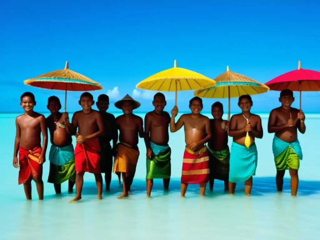 Festival de la Lluvia en Kiribati: Celebración acuática llena de vida y color en aguas turquesa