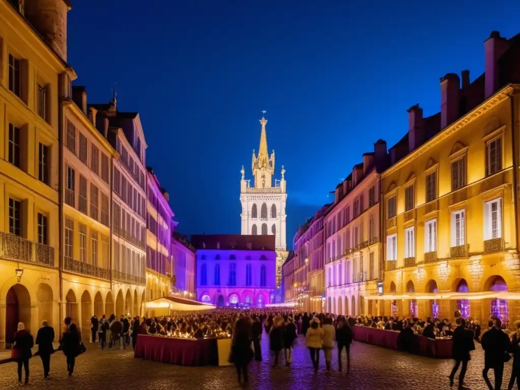 Festivales tradicionales sostenibles: Festival de las Luces en Lyon, Francia