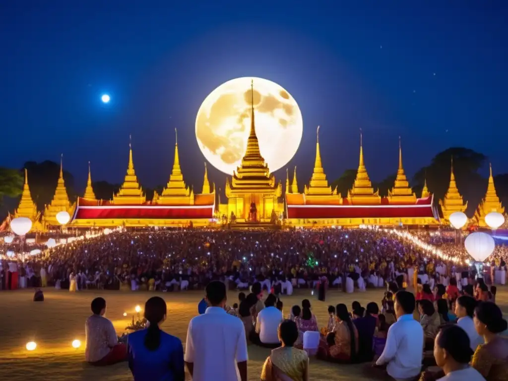 Festival Luna Llena Tailandia: escena mágica de tradiciones y música tailandesa bajo la luna llena