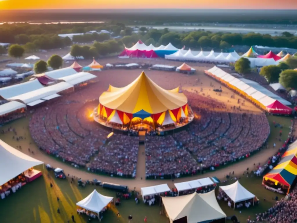 Fotografía de festivales con drones: Vibrante escena festiva llena de color, movimiento y energía