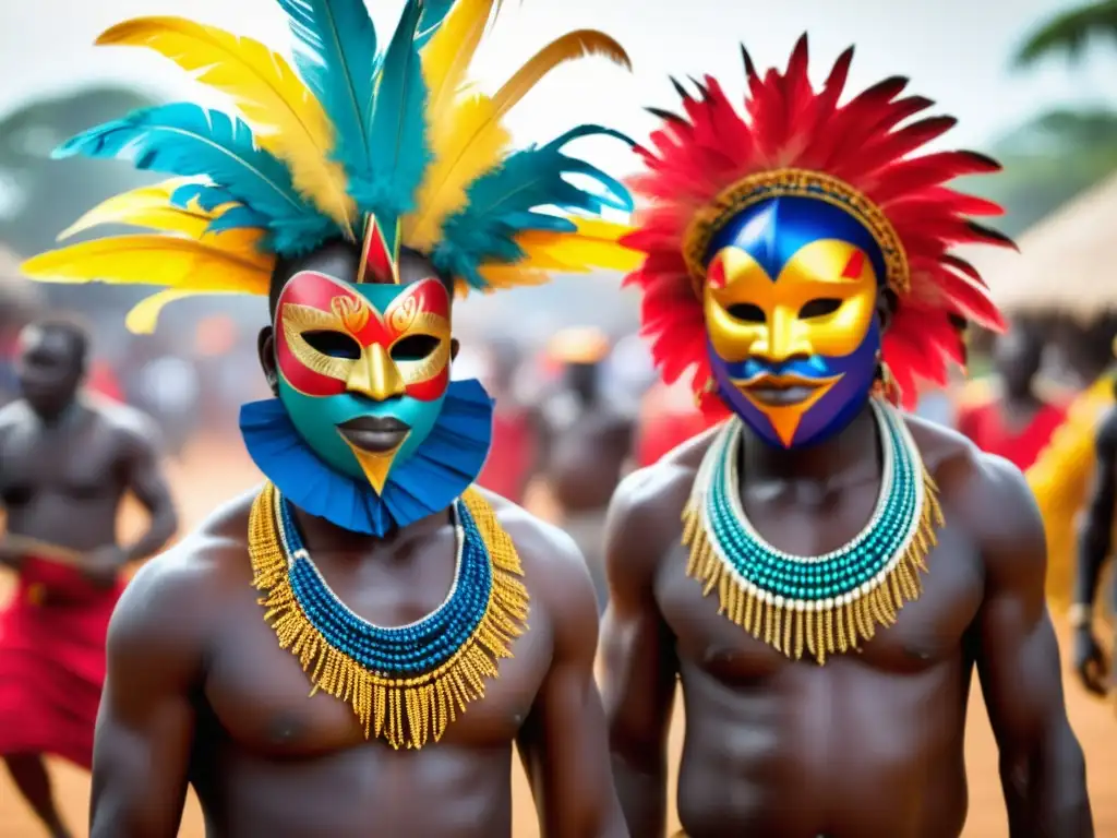 Festival de los Diablos en Sierra Leona: Máscaras vibrantes, cuerpo pintado, rituales cautivadores