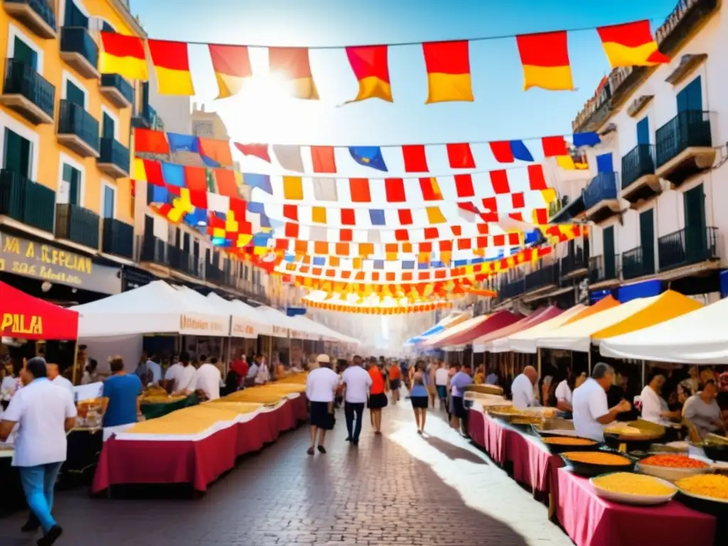 Escena vibrante en el Festival de la Paella en Valencia, España