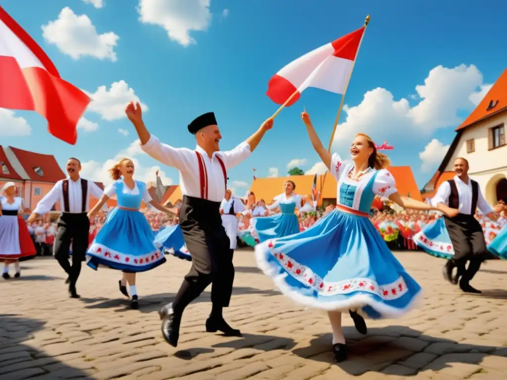 Festival de Polka Polaca en un encantador pueblo tradicional -