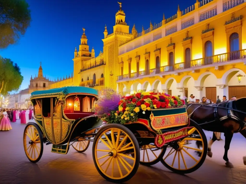 Festival Primavera Sevilla: Despliegue de color, alegría y arquitectura en un vibrante desfile de carros y danzas