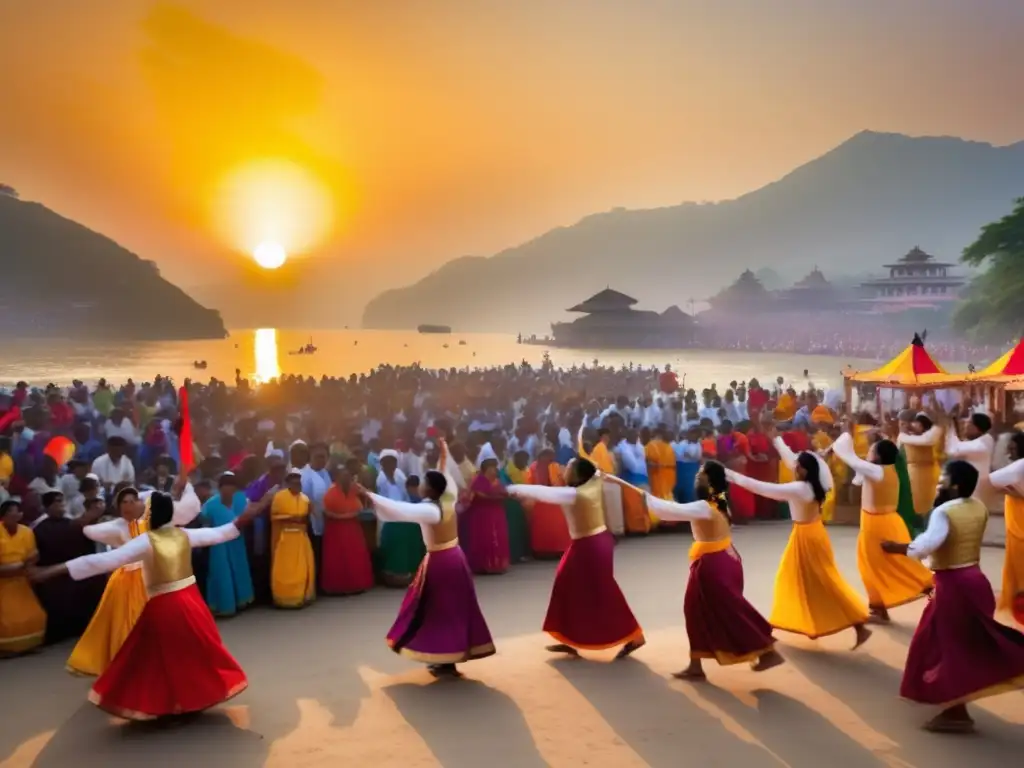 Festivales religiosos tradicionales internacionales con danzas, música y colorido en un escenario pintoresco