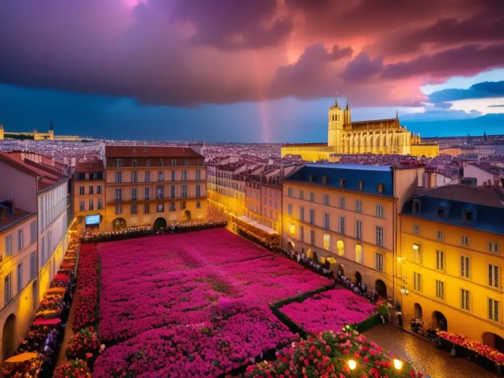 Festival Lluvia Rosas Lyon: Tradición visual olfativa