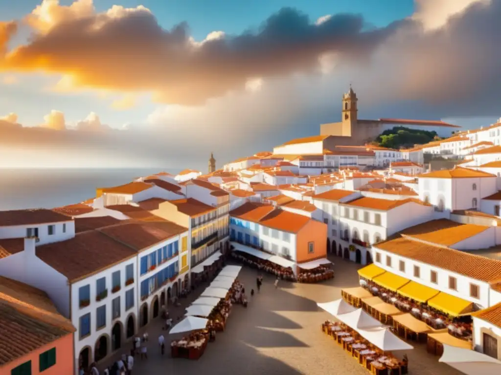 Festival Sardina Portugal: escena vibrante, mercado bullicioso, sardinas frescas, tradición y alegría