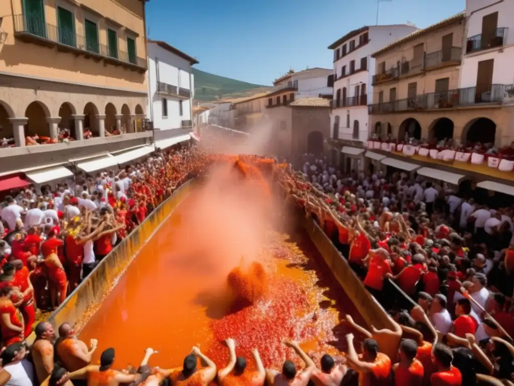 Festival de la Tomatina en Buñol, España: caos y emoción en la mayor batalla de tomates del mundo