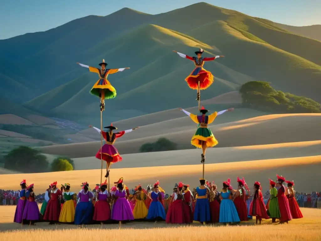 Festival tradiciones ancestrales: Danza Zancos Anguiano, equilibrio y belleza en paisaje mágico