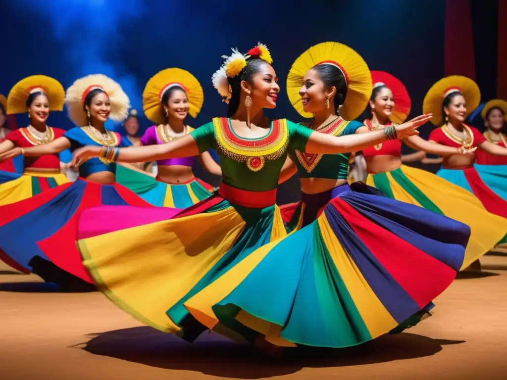 Festivales tradicionales de culturas del mundo: danzas vibrantes, colores y unidad cultural en una imagen mágica