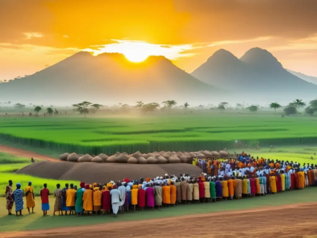 Celebración cosecha de Yam en Nigeria