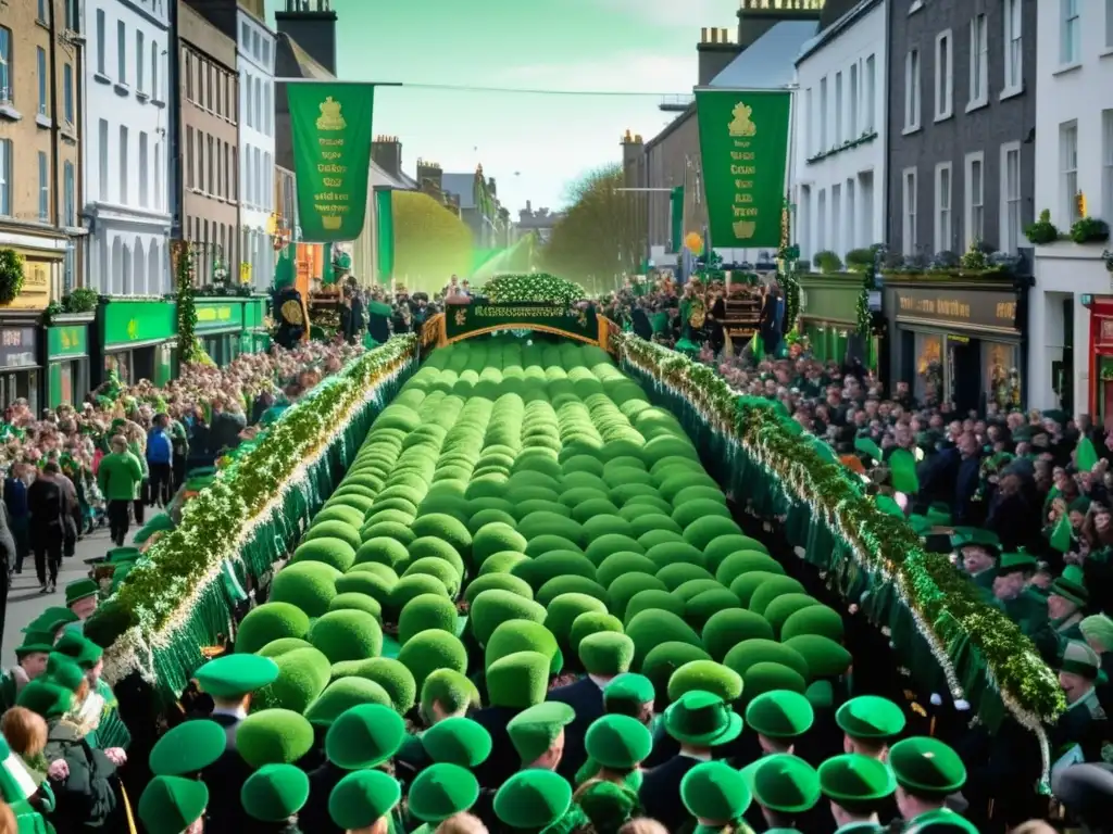 Festividades de San Patricio en Irlanda: callejones encantadores, desfiles vibrantes, música tradicional y alegría celta