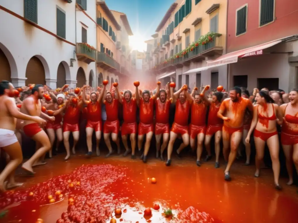 Festival La Tomatina: tradición gastronómica y comunidad en Buñol, España