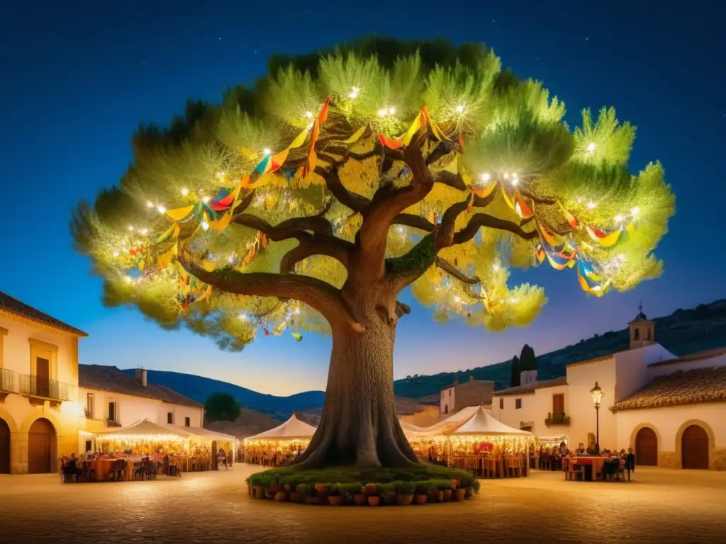 Celebración árbol en Villanueva Sierra: Fiesta tradicional llena de encanto, naturaleza y alegría