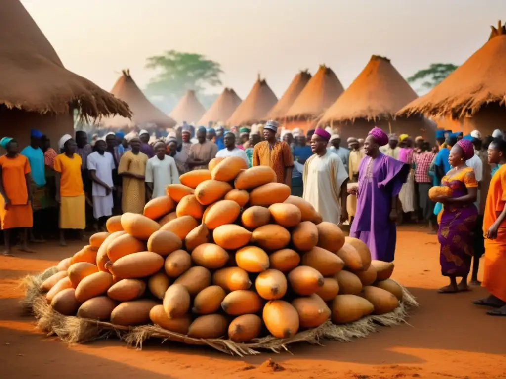 Celebración tradicional de la cosecha de Yam en Nigeria