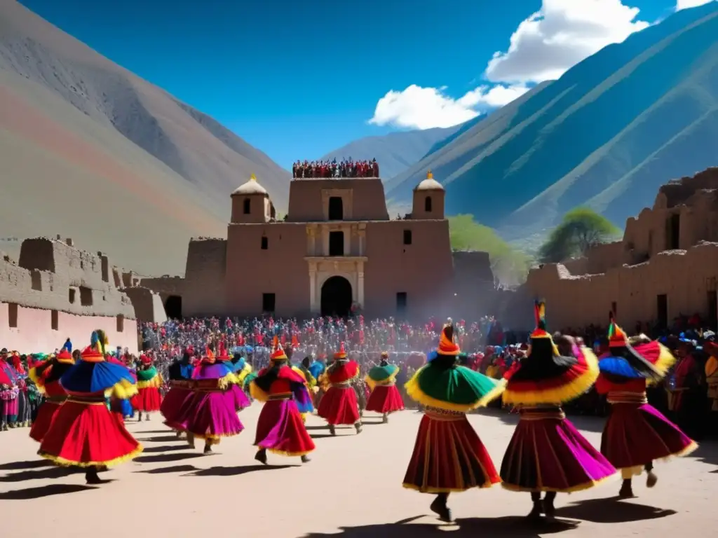 Festival tradicional en ruinas sagradas incas: danzas, trajes coloridos y paisaje impresionante