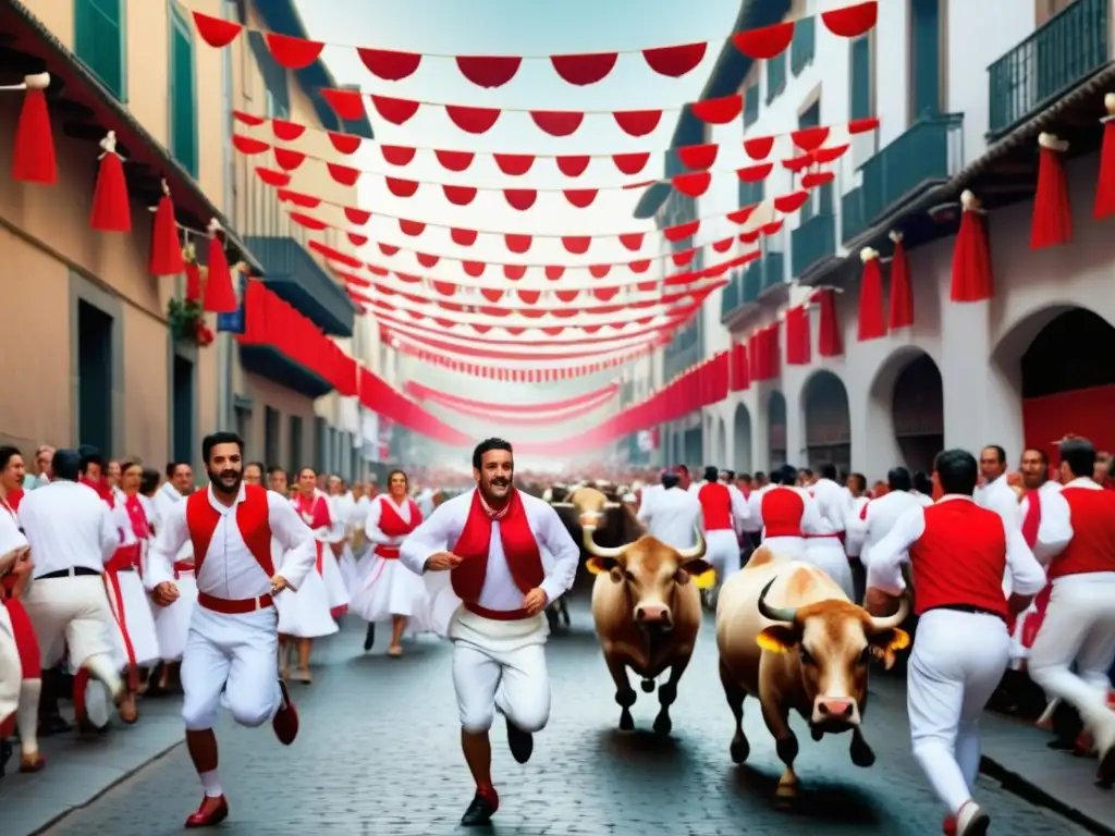 Fiesta de San Fermín en Pamplona, España: festivales tradicionales en España