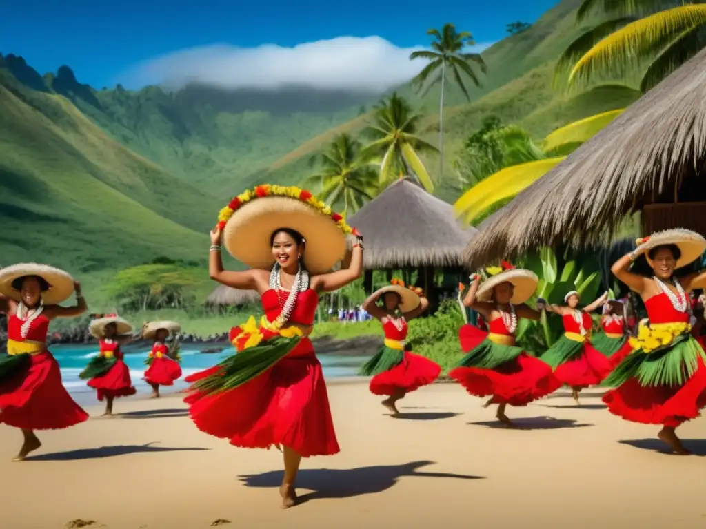 Festivales tradicionales del Pacífico en Oceanía: danzas, música y tradición en un paisaje tropical lleno de color y alegría