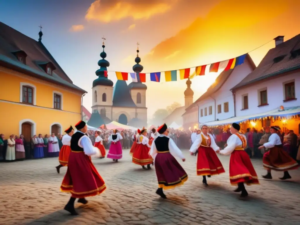 Evolución festivales tradicionales Europa: danzas vibrantes, trajes coloridos y patrimonio cultural