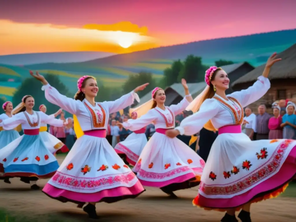 Festival tradicional ucraniano: danza, música y tradición en un encantador pueblo pintado de colores