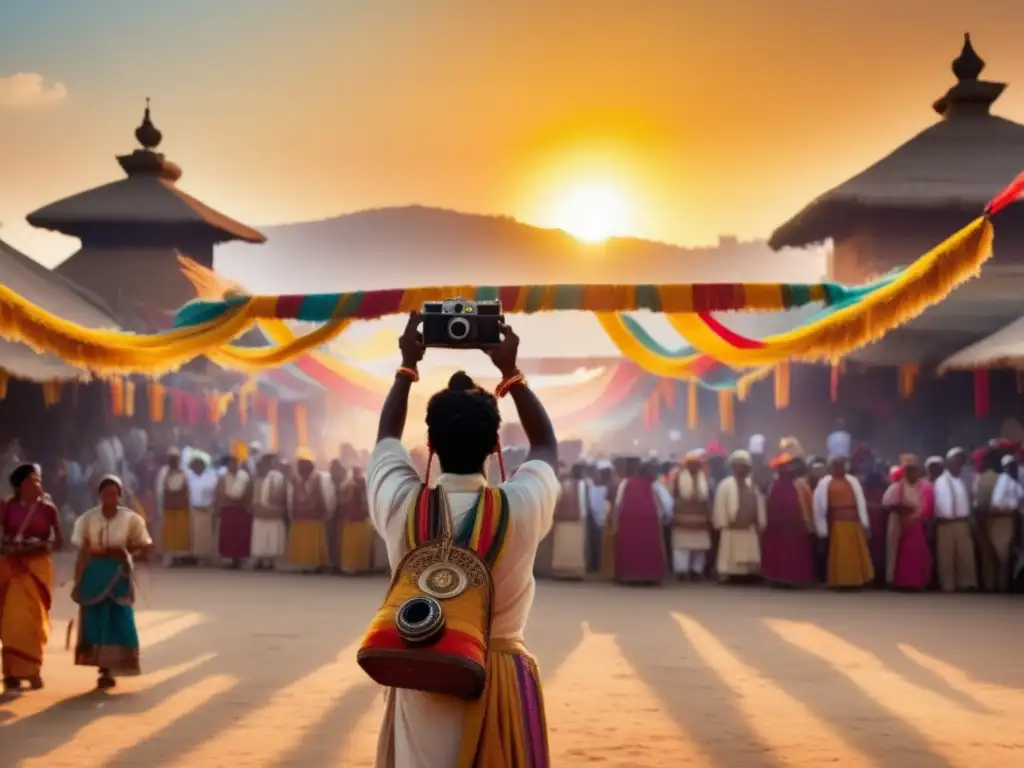 Fotografía festivales cine: Más allá alfombra, capturando la esencia de un antiguo festival con colores vibrantes y nostalgia