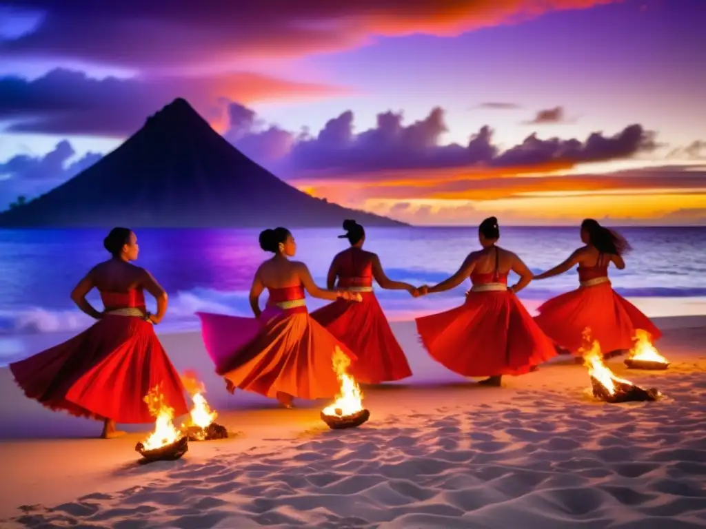 Celebraciones tradicionales Festival de la Danza del Fuego en Samoa