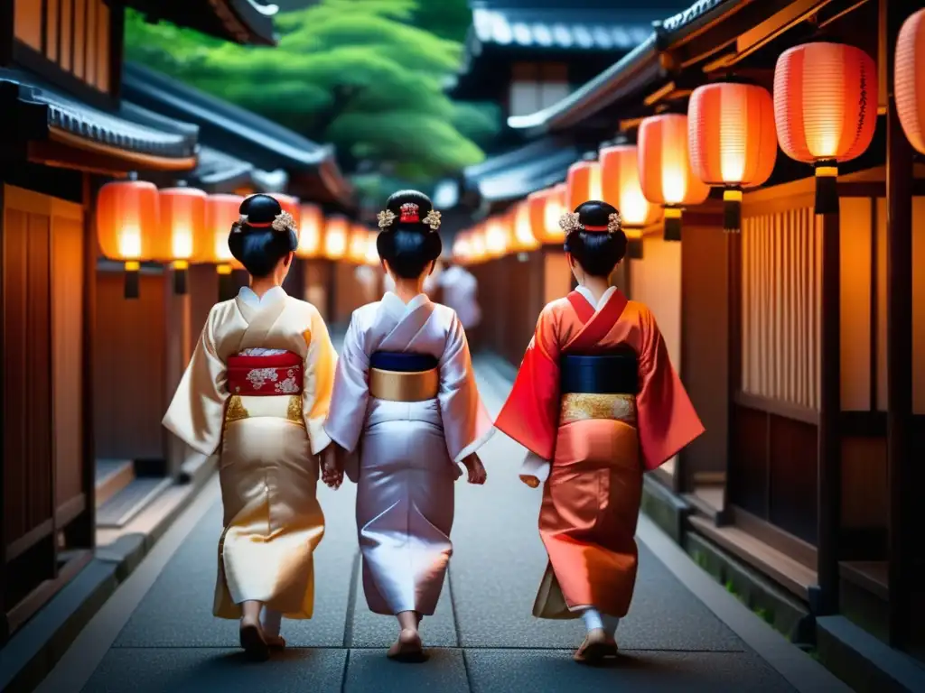 Significado de trajes de geishas en Gion Matsuri