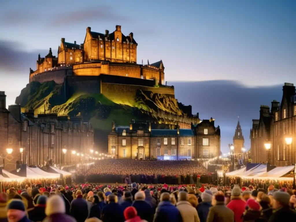 Festivales tradicionales en Edimburgo: Hogmanay en una imagen fascinante