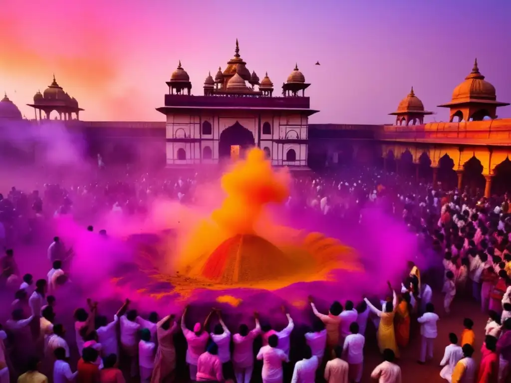 Festival Holi en India: Celebración tradicional llena de colores y alegría