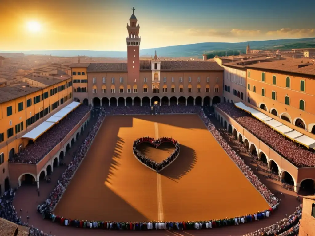 Historia y tradición del Palio de Siena en una imagen impresionante