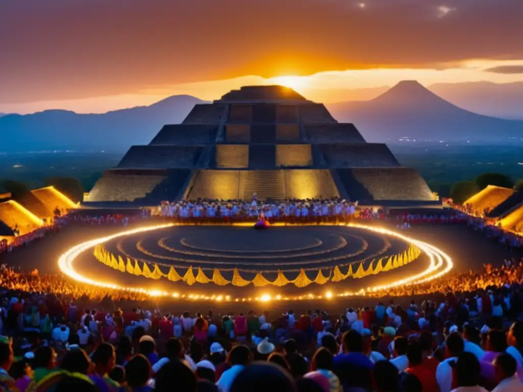 Festival Serpiente Emplumada México: danza, vestuario y ruinas de Teotihuacan al atardecer