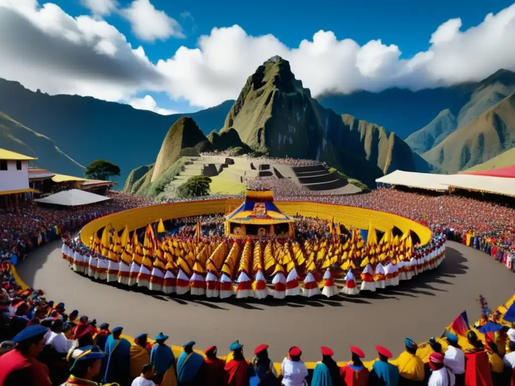 Festival tradicional Inti Raymi en Ecuador: Imagen etérea captura la esencia de la vibrante celebración