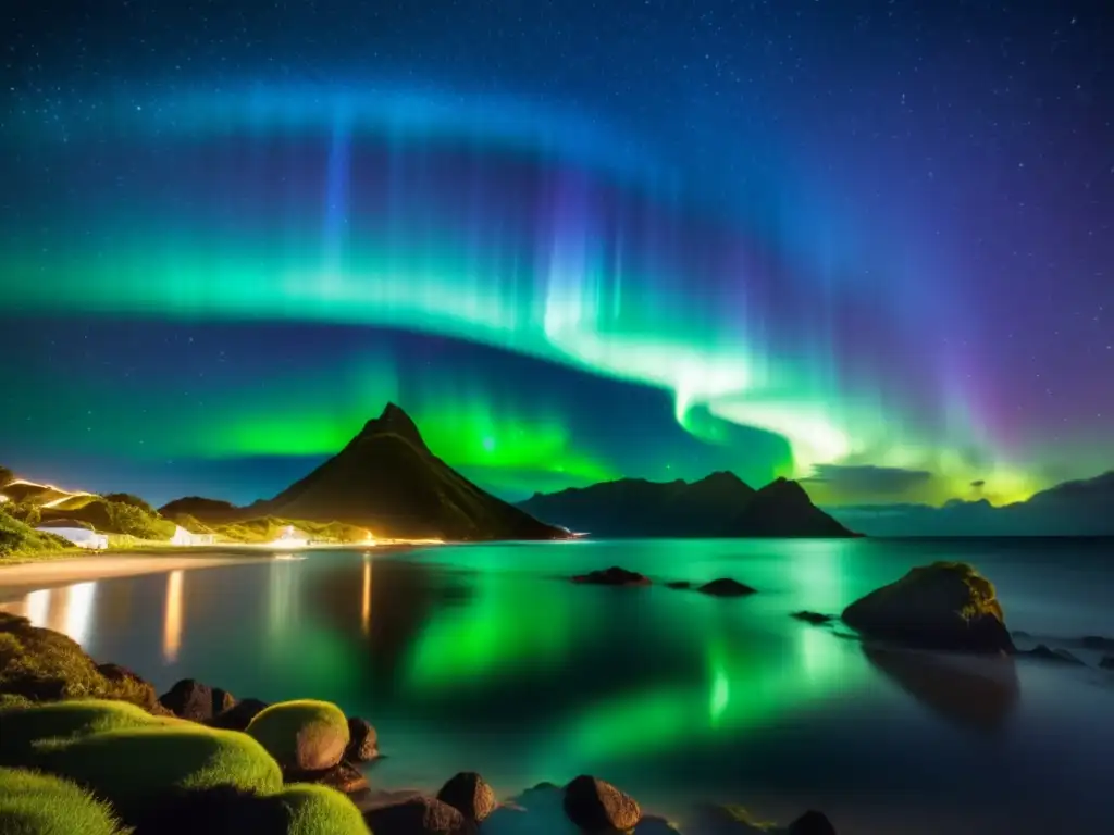 Celebración Maorí de Año Nuevo en Nueva Zelanda con auroras australes, haka y belleza natural