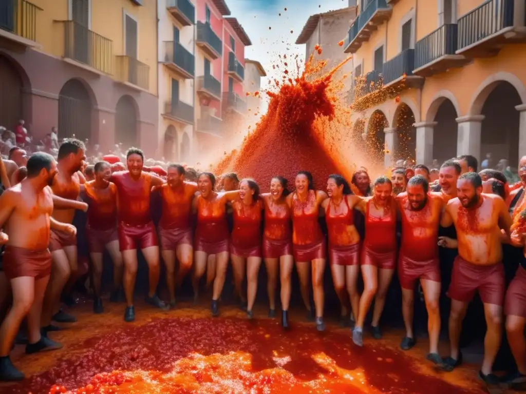 Festival de la Tomatina en Buñol, España: Técnicas documentación visual festivales