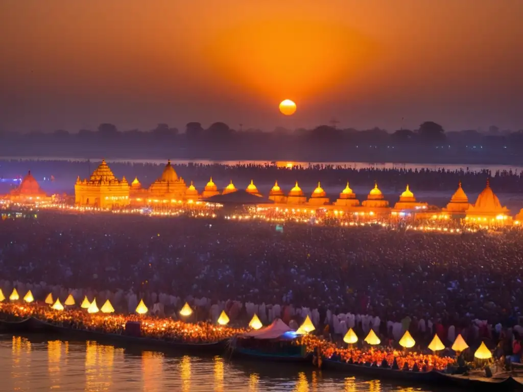 Celebraciones religiosas tradicionales globales en la Kumbh Mela de India