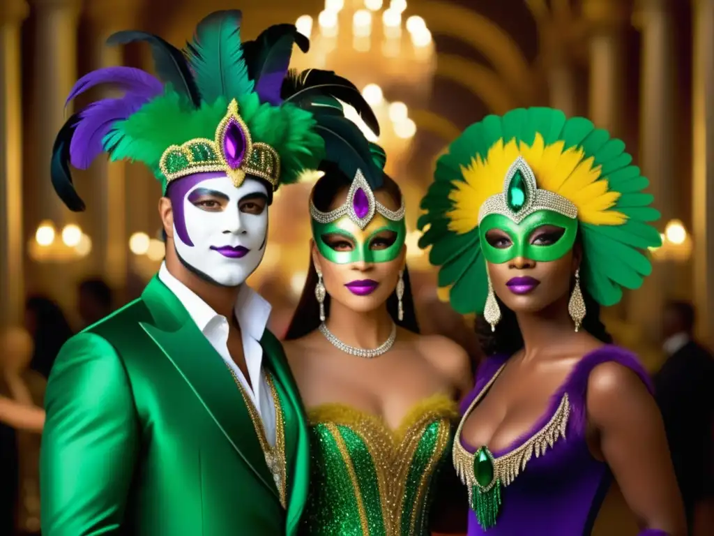 Vestuario Mardi Gras tradicional: historia, tradición y extravagancia en una imagen fascinante