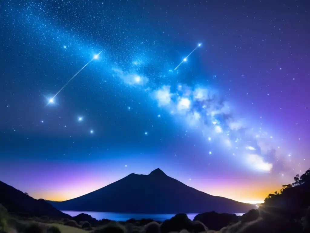 Celebración Matariki: Estrellas brillantes en un cielo oscuro, reflejando tradiciones culturales