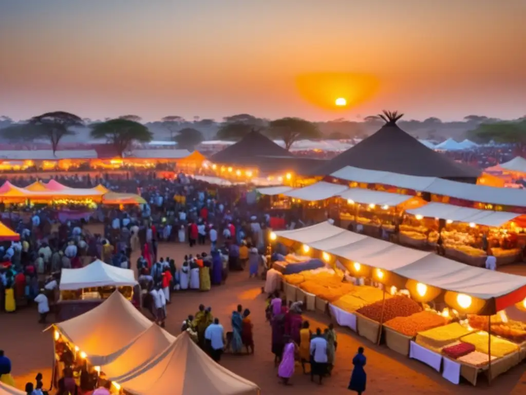 Mercado africano: Comidas tradicionales en festivales