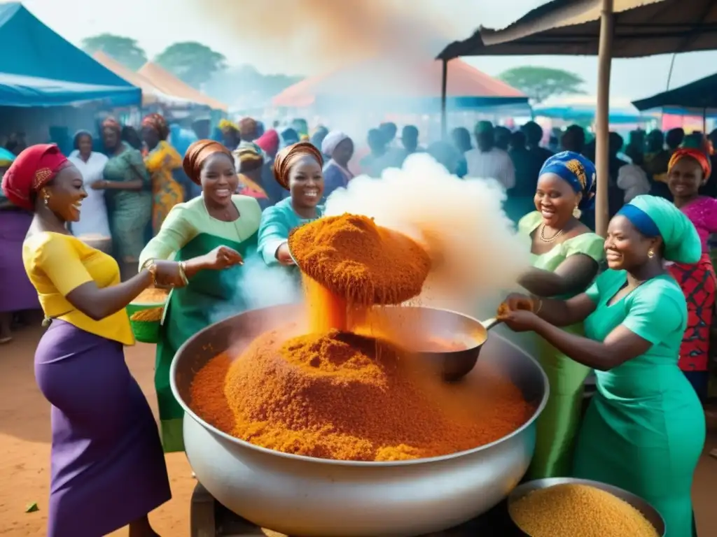 Evolución de recetas en festividades culturales en Nigeria