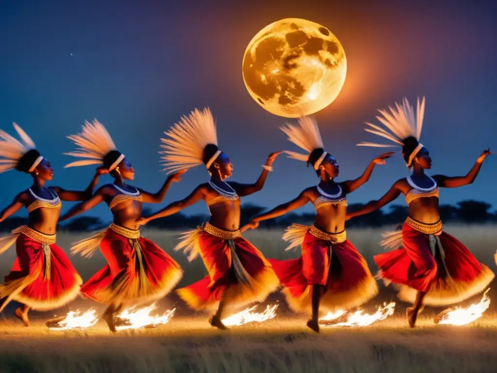 Festival Danza Fuego Swazilandia: Danzantes en la sabana africana, envueltos en una mística danza de fuego