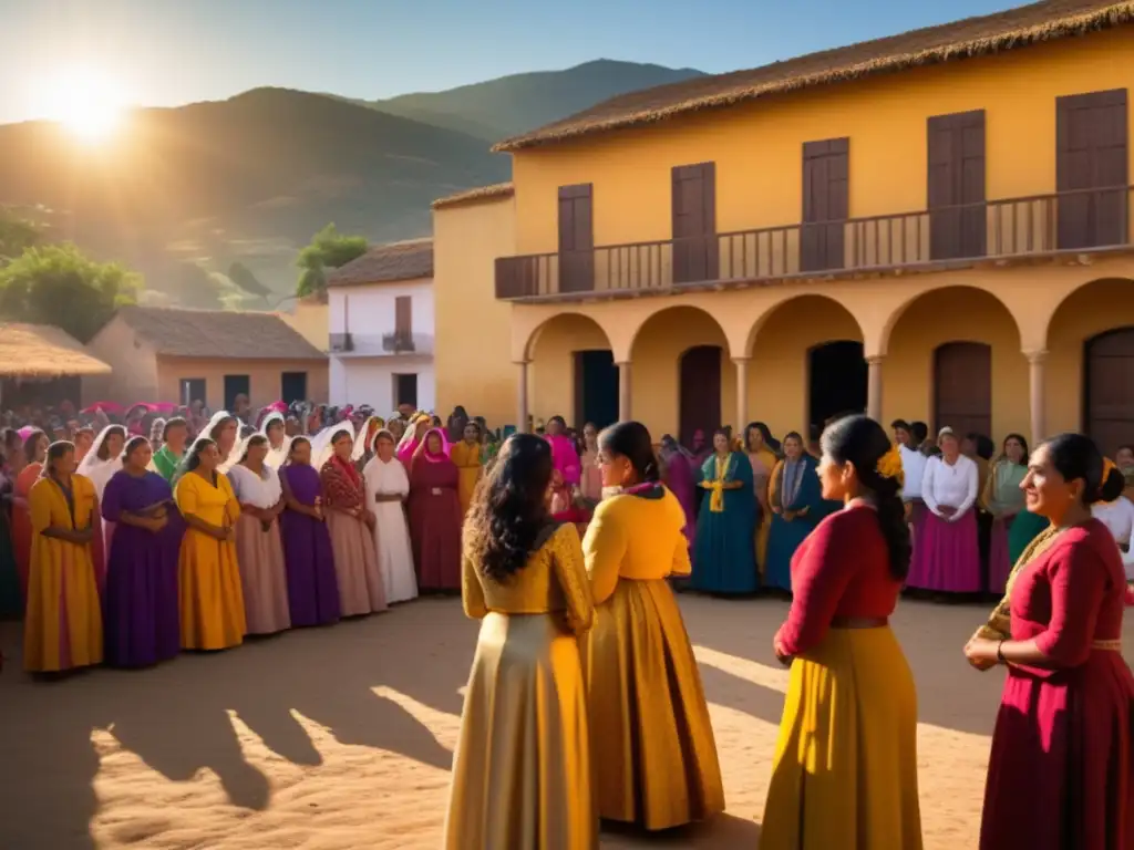 Evolución mujeres fiestas religiosas, fuerza y empoderamiento en un vibrante festival religioso