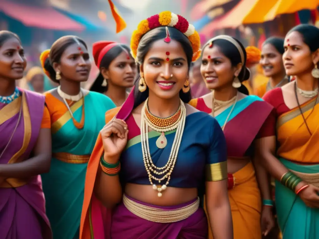 Evolución mujeres celebraciones tradicionales: imagen poderosa de activismo y empoderamiento femenino en festivales tradicionales