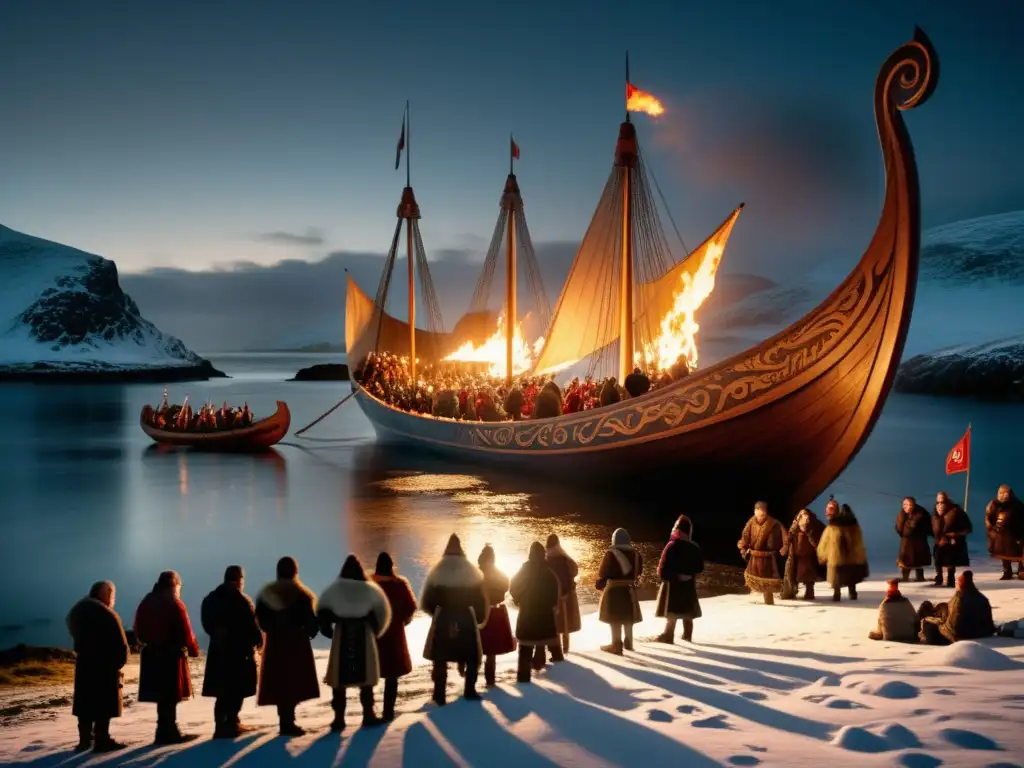 Festival Vikingo en Islas Shetland: Noche invernal mágica con reenactores, barco decorado y auroras boreales